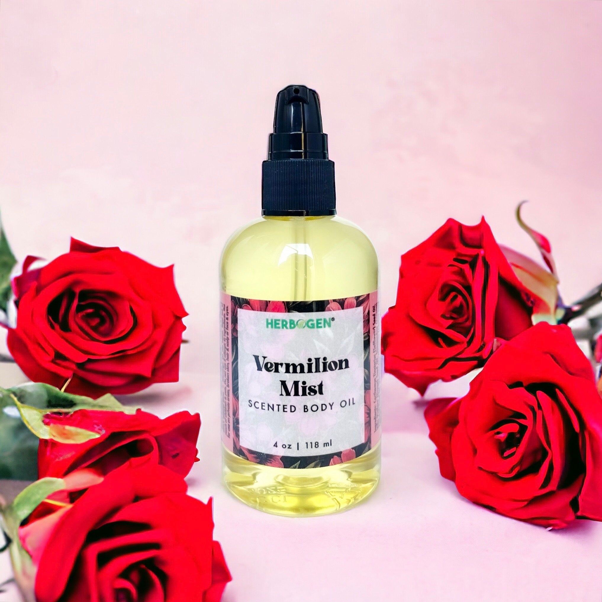 Vermilion Mist Baccarat Dupe Body Oil, Scented Moisturizing Body Oil, Organic All Natural Fragrance Body Oil, Self Care Gift, Massage Oil