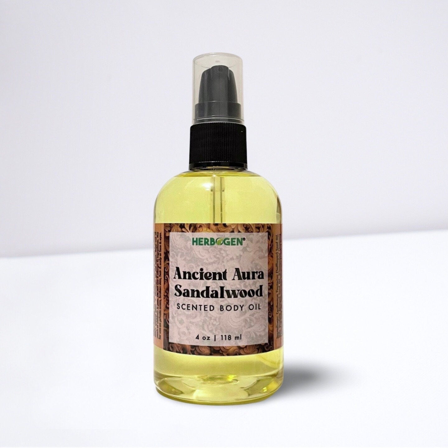 Ancient Aura Sandalwood Body Oil - Soft & Sweet Woody Aroma - Moisturizing and Nourishing with Natural Oils