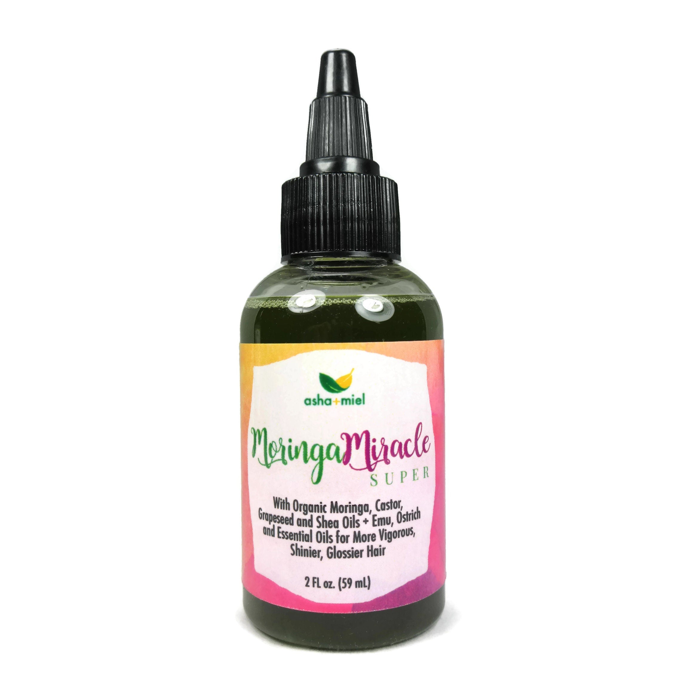 Moringa Miracle SUPER Hair Oil, Promote Hair Growth, Emu Oil, Ostrich Oil, Moringa Growth Serum, Castor hair oil, Essential Oil Hair serum