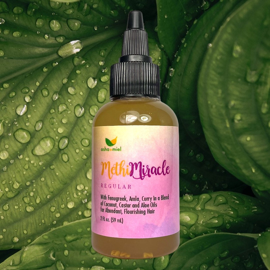 Methi Miracle Hair Oil: Ayurvedic Hair Growth Oil with Fenugreek, Amla, and Curry Leaf, Hair growth products, Hair Growth
