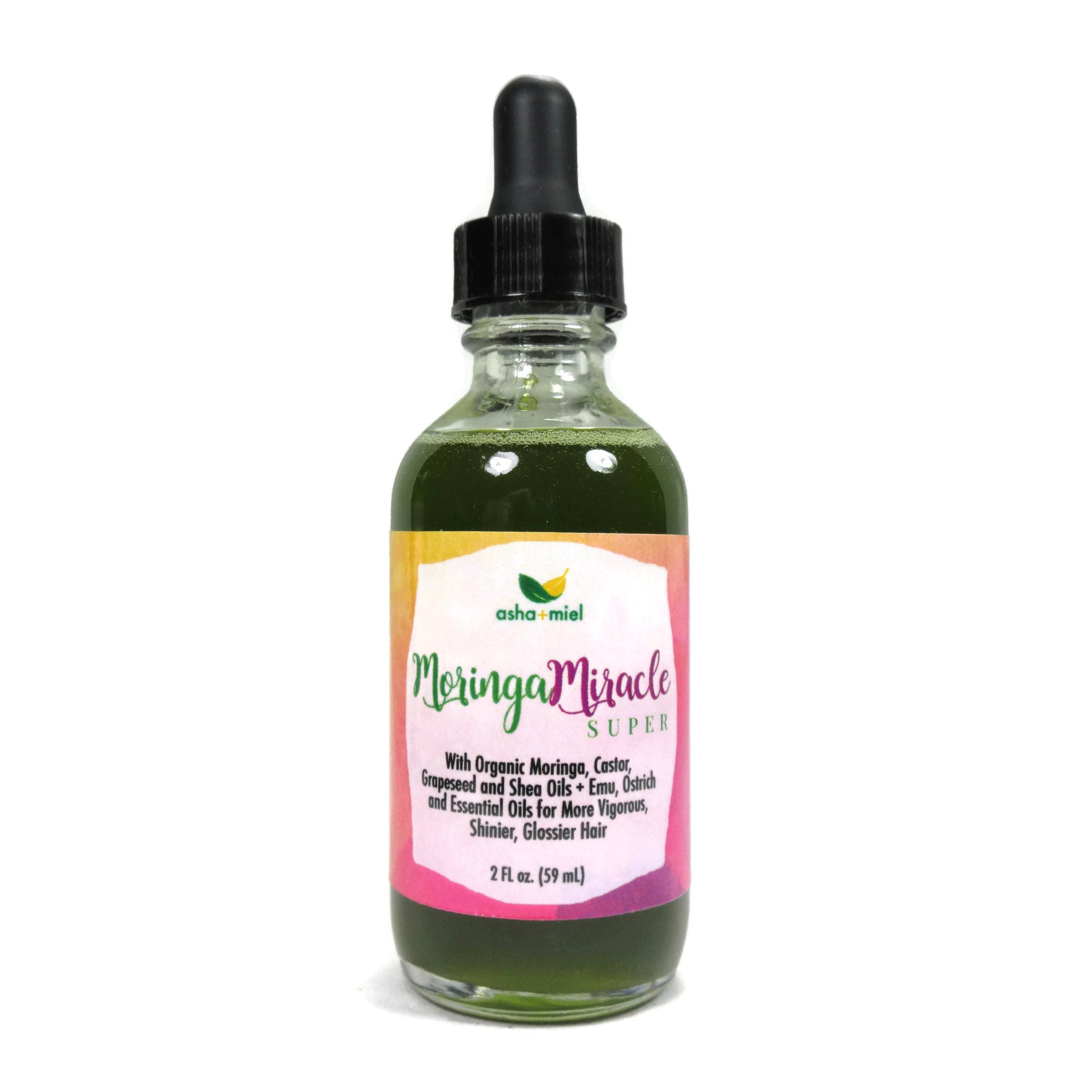 Moringa Miracle SUPER Hair Oil, Promote Hair Growth, Emu Oil, Ostrich Oil, Moringa Growth Serum, Castor hair oil, Essential Oil Hair serum