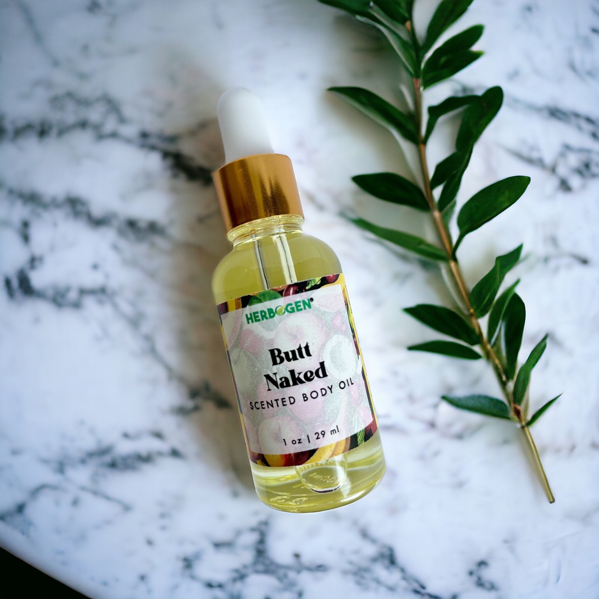 Butt N*ked Body Oil, Scented Moisturizing Body Oil, Organic All Natural Fragrance Body Oil, Self Care Gift, Massage Oil