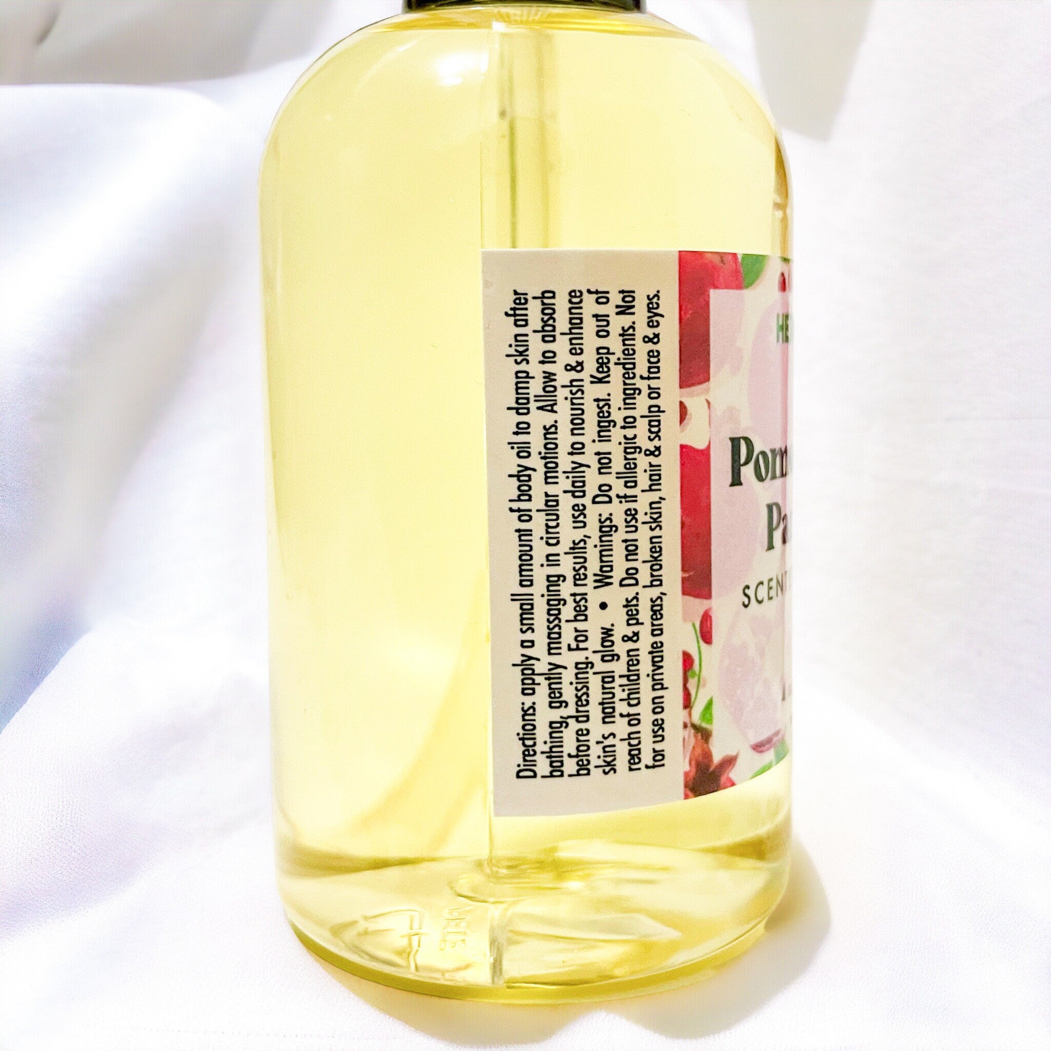 Pomegranate Paradise Body Oil, Fast-Absorbing Body Oil, Oil Moisturizer, Lotion Alternative, Water-Free