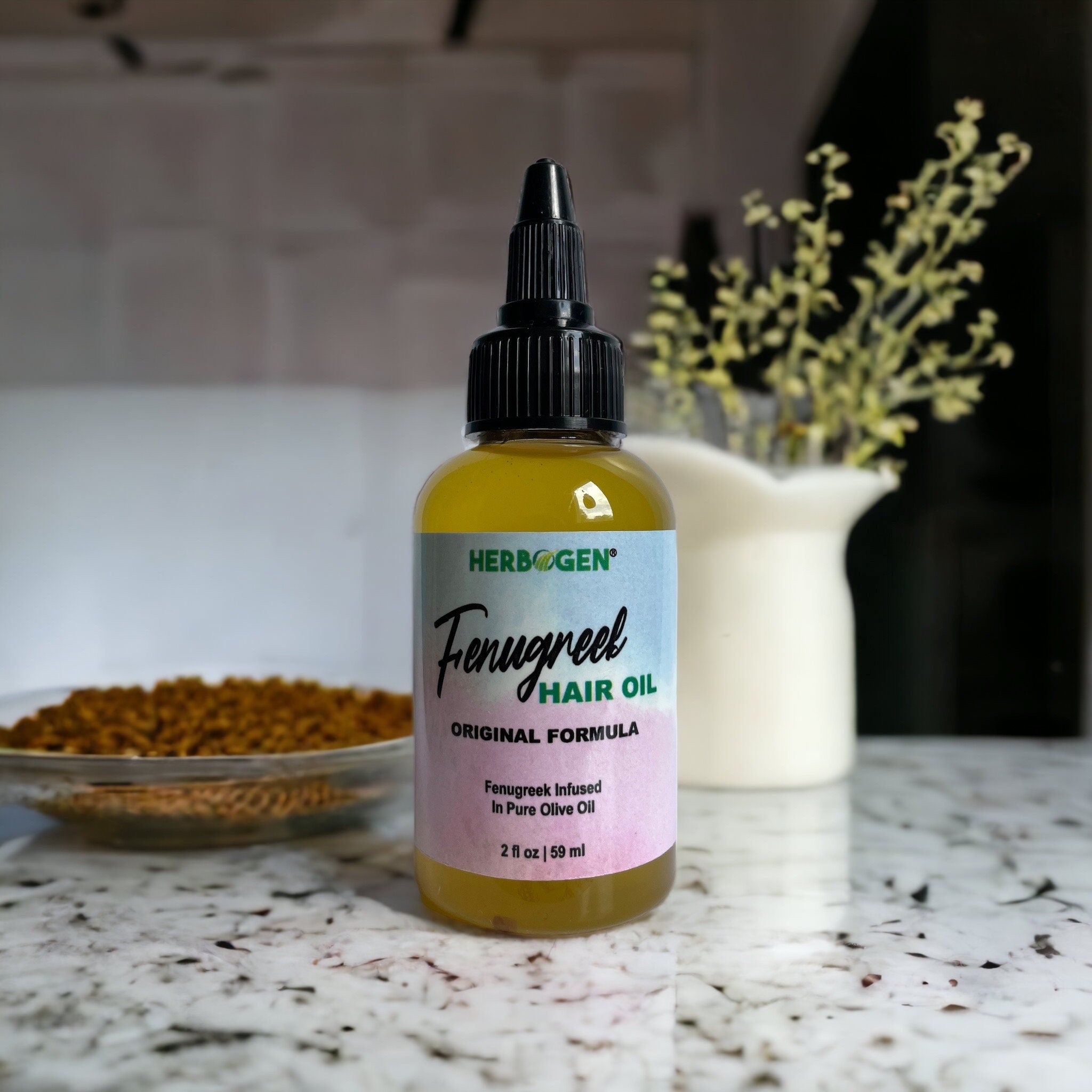 Fenugreek Hair Growth Serum Oil products, Asha Basics, Hair Serum, Hair Oil, Fenugreek Essential Oil