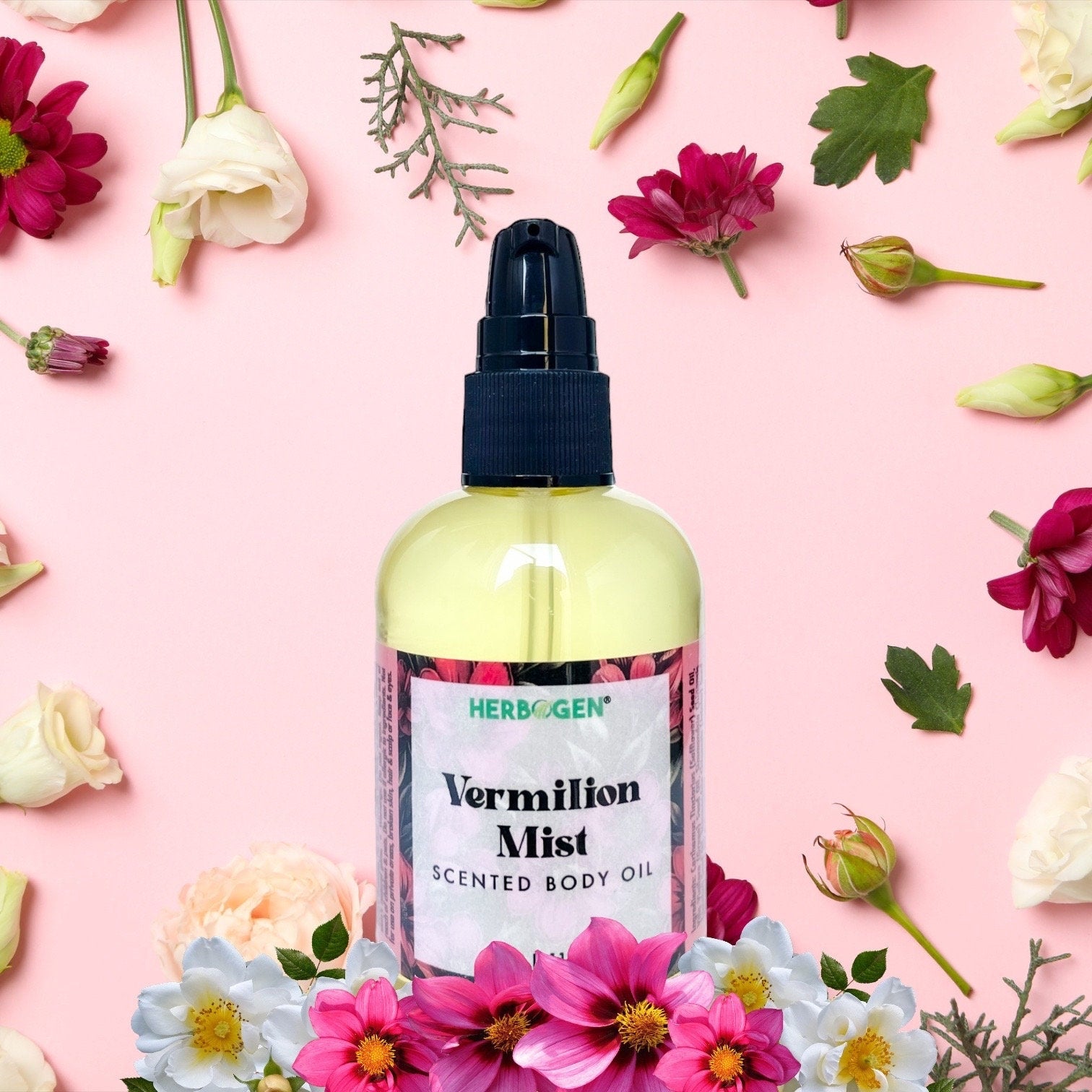 Vermilion Mist Baccarat Dupe Body Oil, Scented Moisturizing Body Oil, Organic All Natural Fragrance Body Oil, Self Care Gift, Massage Oil