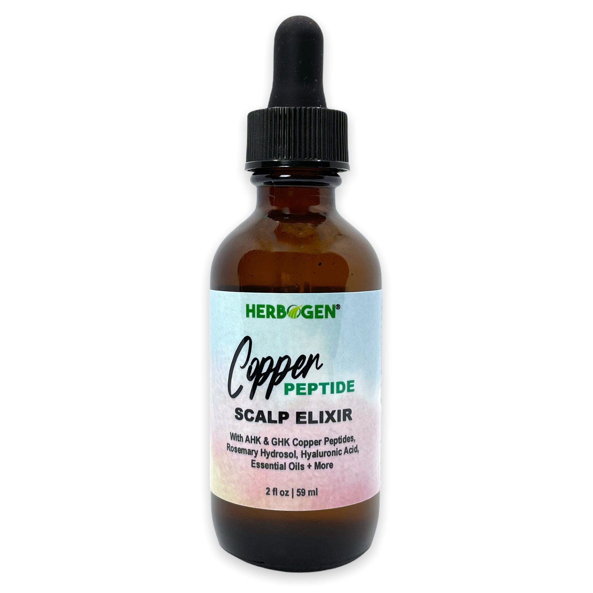 Copper Peptide Herbal Hair Scalp Serum, Natural Hair Growth Spray, Organic Hair Growth Serum, Hair Care, Hair Loss, Alopecia Serum