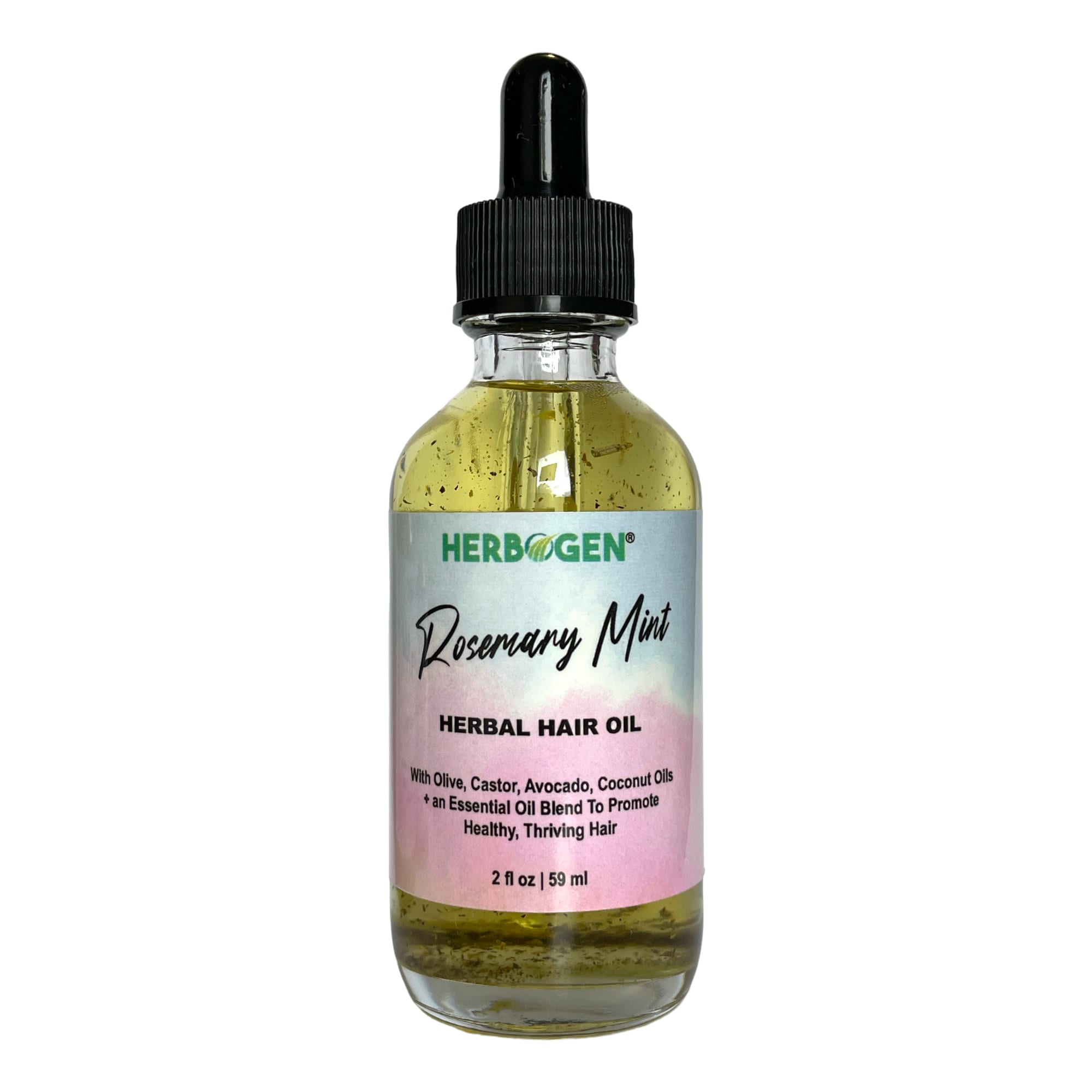 Rosemary & Mint Hair Oil, Hair Growth, Castor Oil, Vitamin E