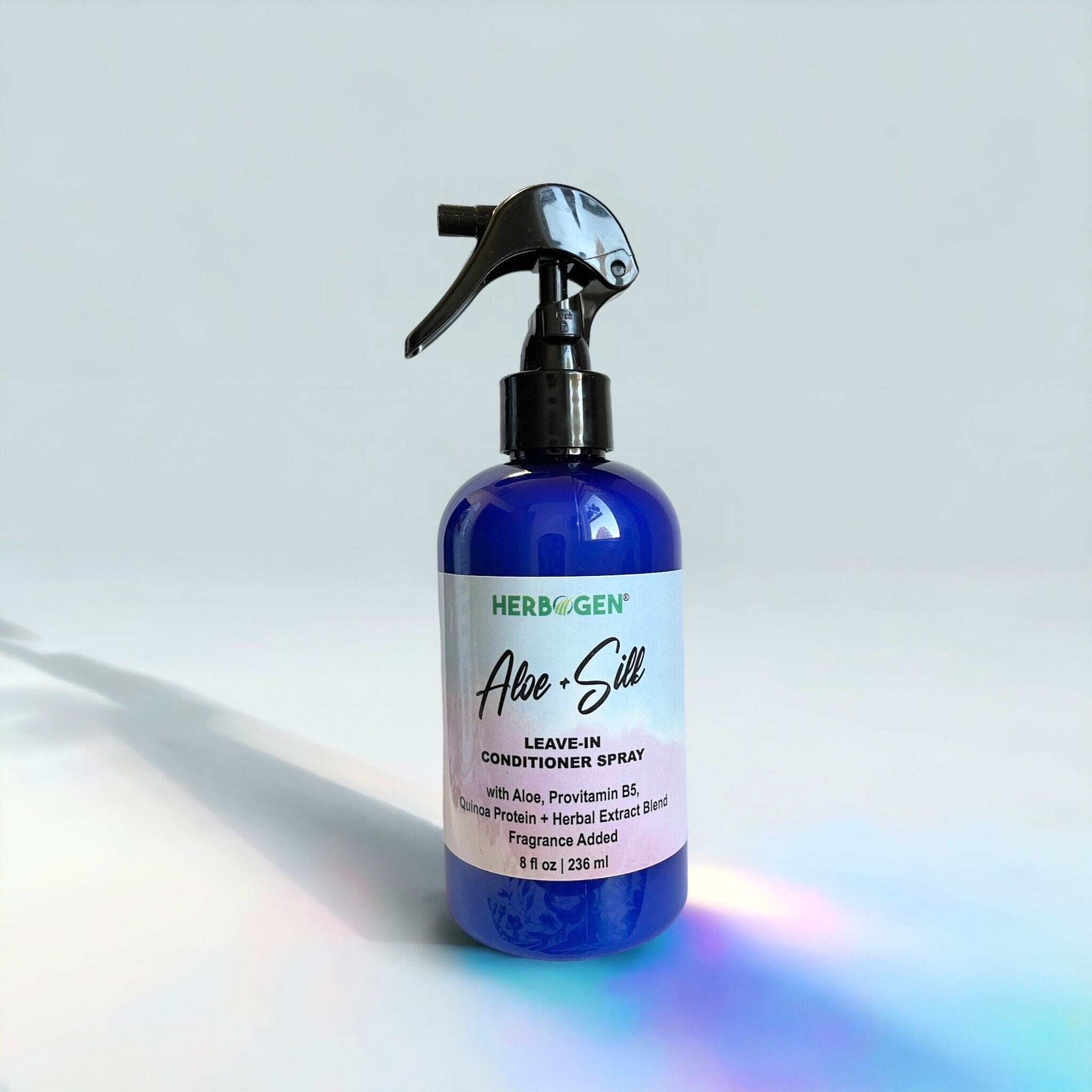 Leave-In Conditioner Spray with Aloe, Quinoa, Silk, Castor Oil, Coconut Oil, Argan Oil, Nettle, Horsetail, Peppermint, Banana & Passionfruit