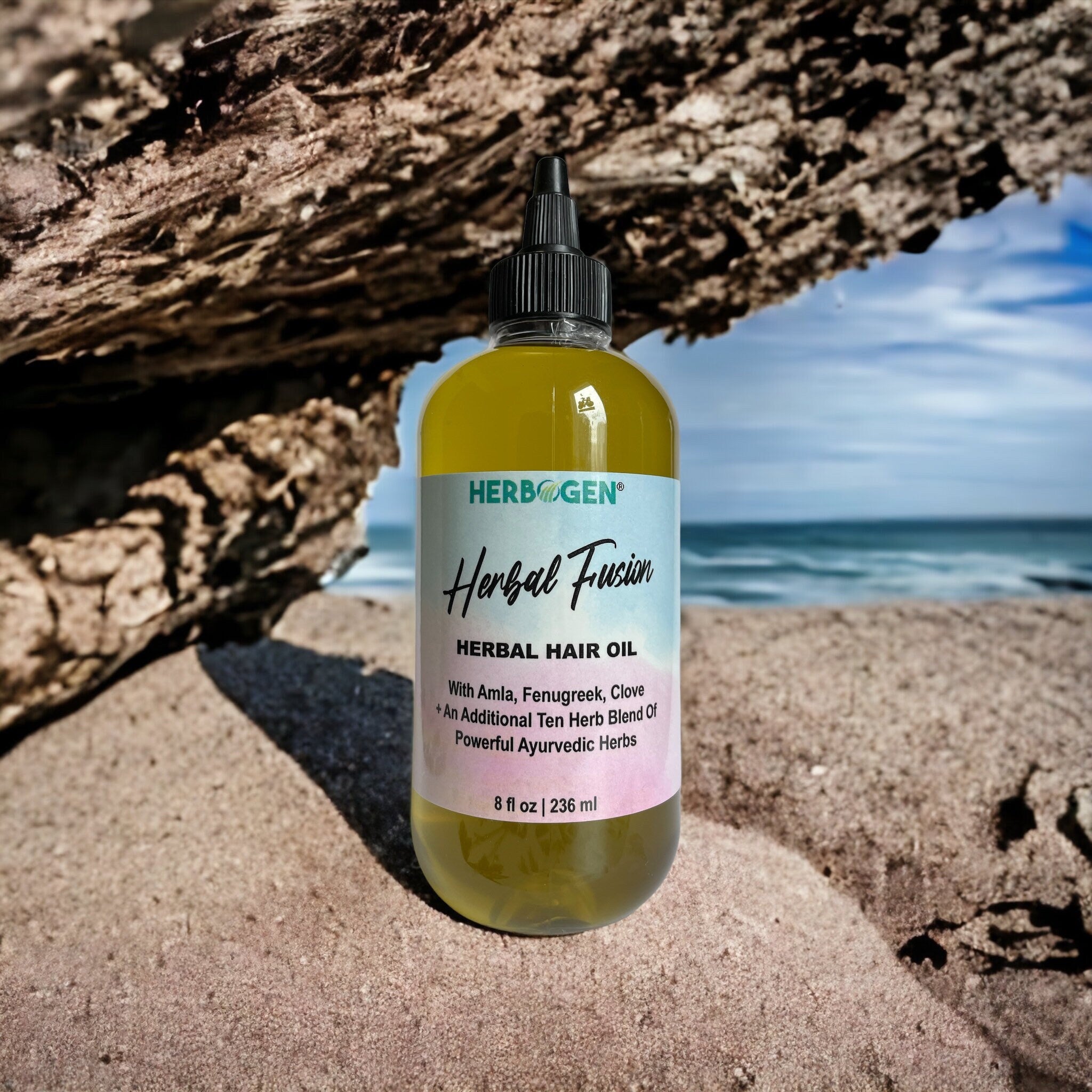 Herbal Hair Oil with Amla, Fenugreek, Clove, Bhringraj & More | Ayurvedic Hair Treatment for Strong, Shiny Locks | 100% Natural Ingredients