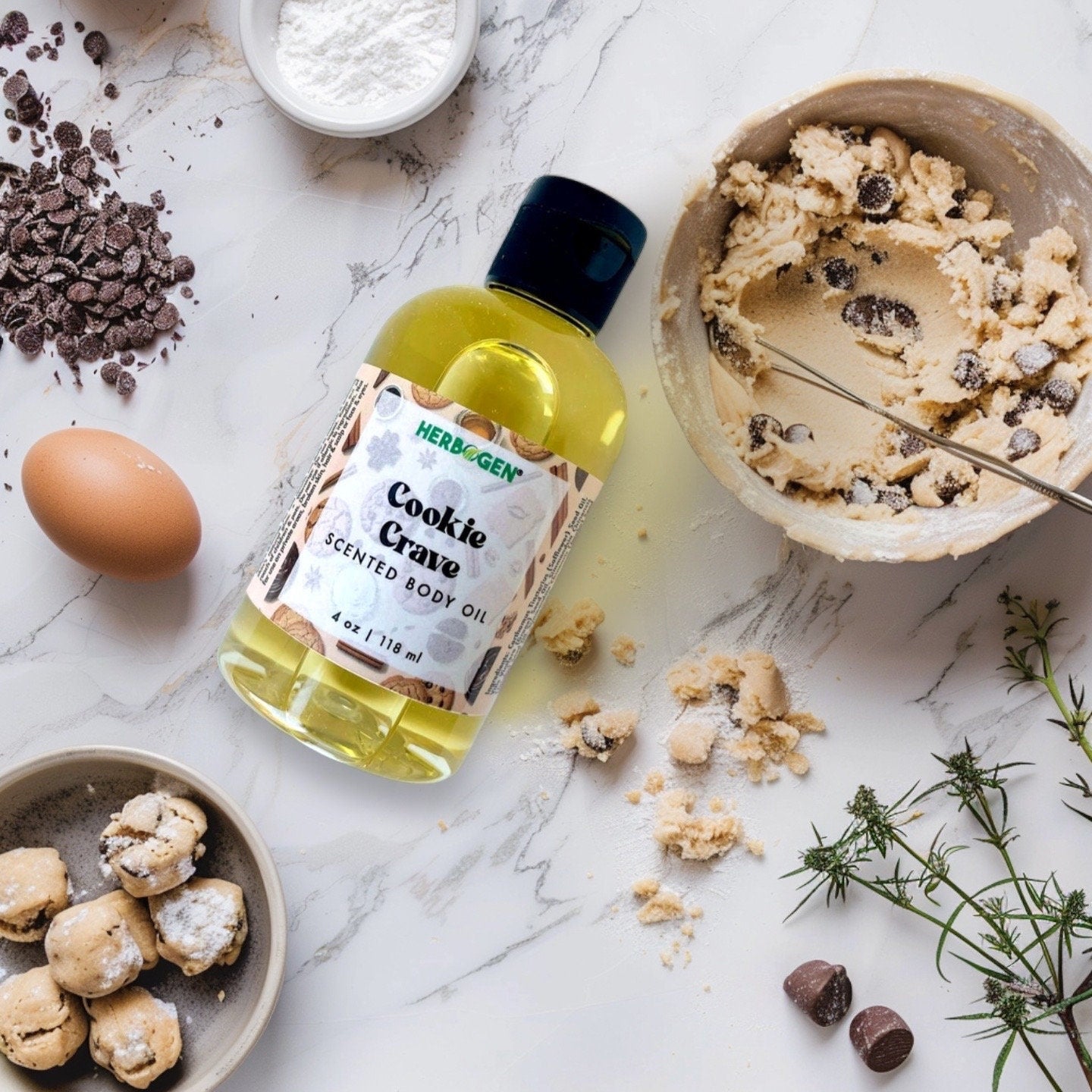 Cookie Crave Body Oil, Scented Moisturizing Body Oil, Organic All Natural Fragrance Body Oil, Self Care Gift, Massage Oil