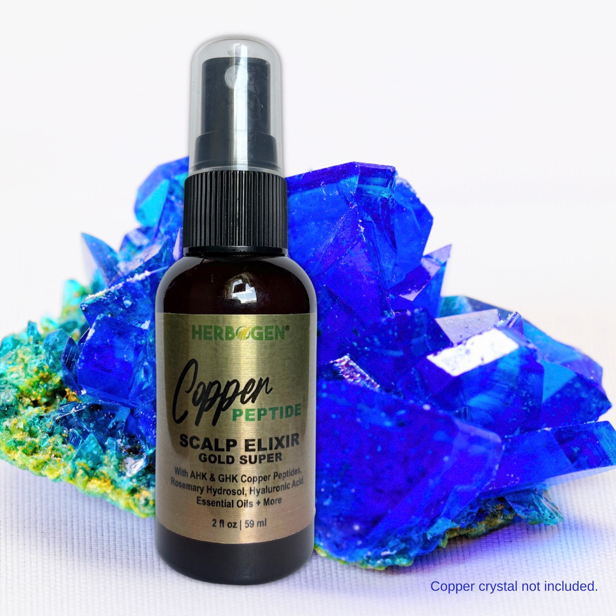 Copper Peptide Herbal Hair Scalp Serum, Natural Hair Growth Spray, Organic Hair Growth Serum, Hair Care, Hair Loss, Alopecia Serum