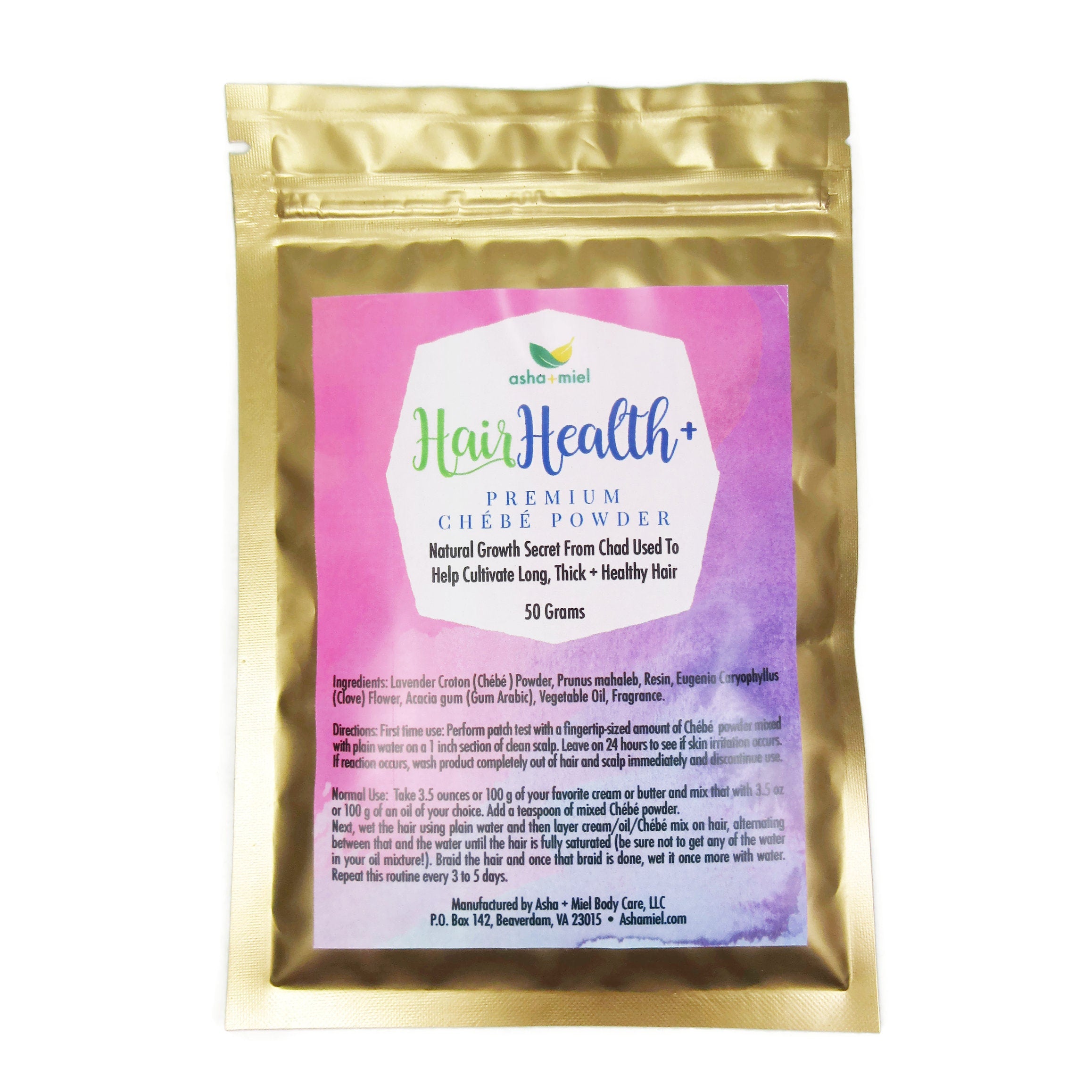 Chadian Chebe Powder | Miss Sahel Chebe Hair Care | Traditional African Botanical Hair Powder | 25g, 50g or 100g