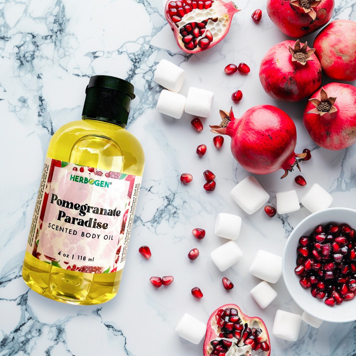 Pomegranate Paradise Body Oil, Fast-Absorbing Body Oil, Oil Moisturizer, Lotion Alternative, Water-Free