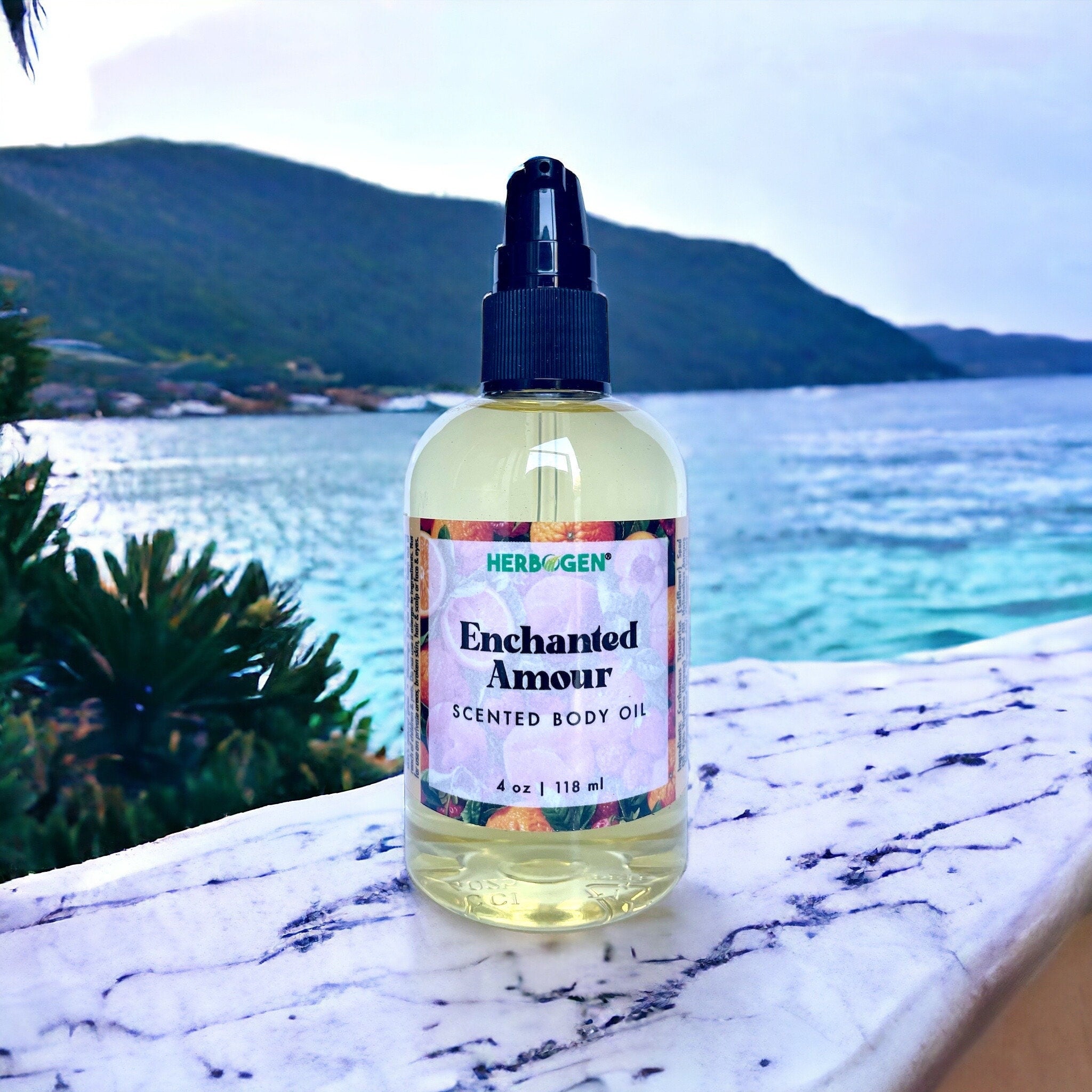 Enchanted Amour Body Oil - Impression of VS Love Spell - Aromatic Fruity Fragrance, Massage Oil