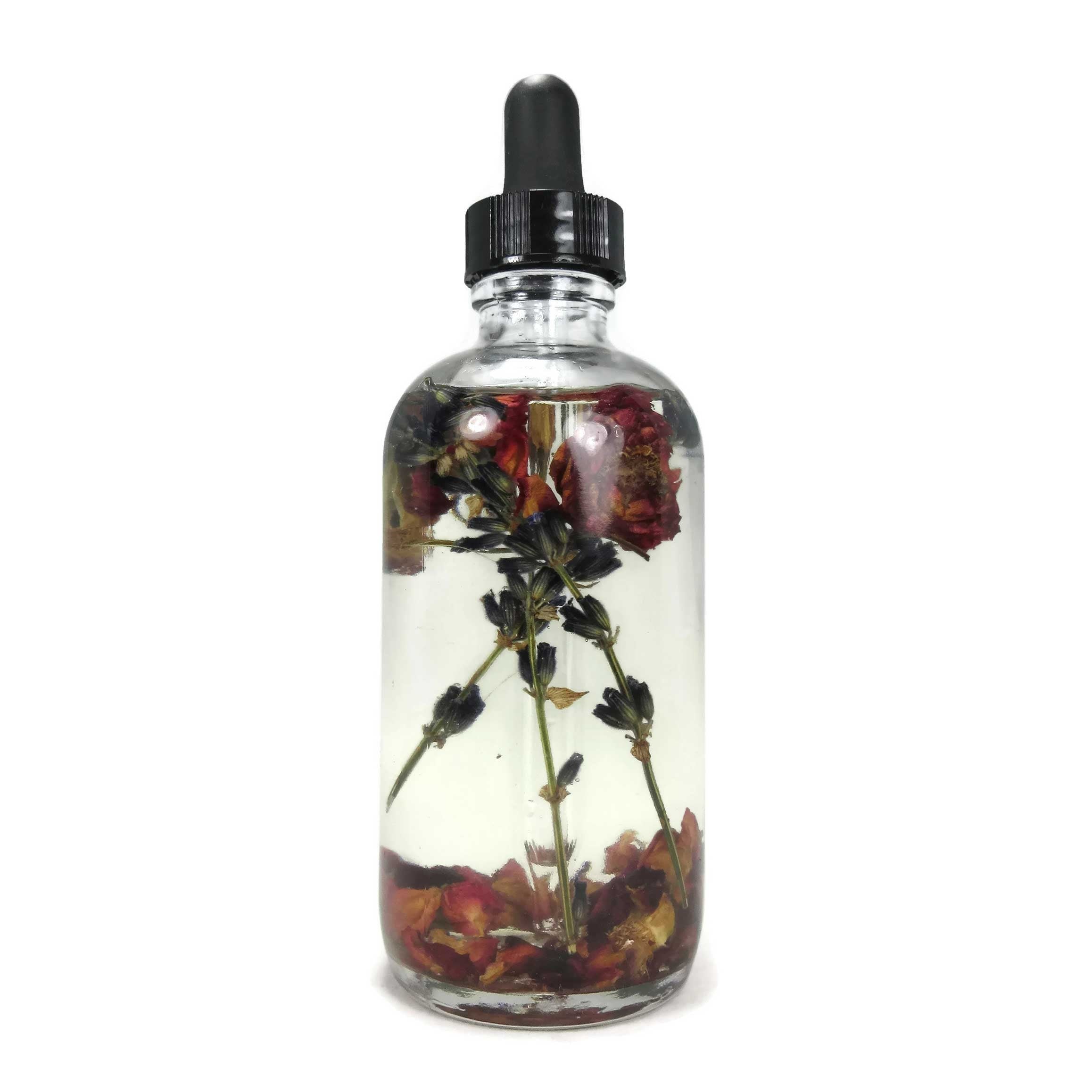 Rose + Lavender Hair + Body Oil, Rose Hair Oil, Lavender Hair Oil, Body Oil, Coconut Hair Oil, Floral Body Oil, Floral Hair Oil, Rose Oil