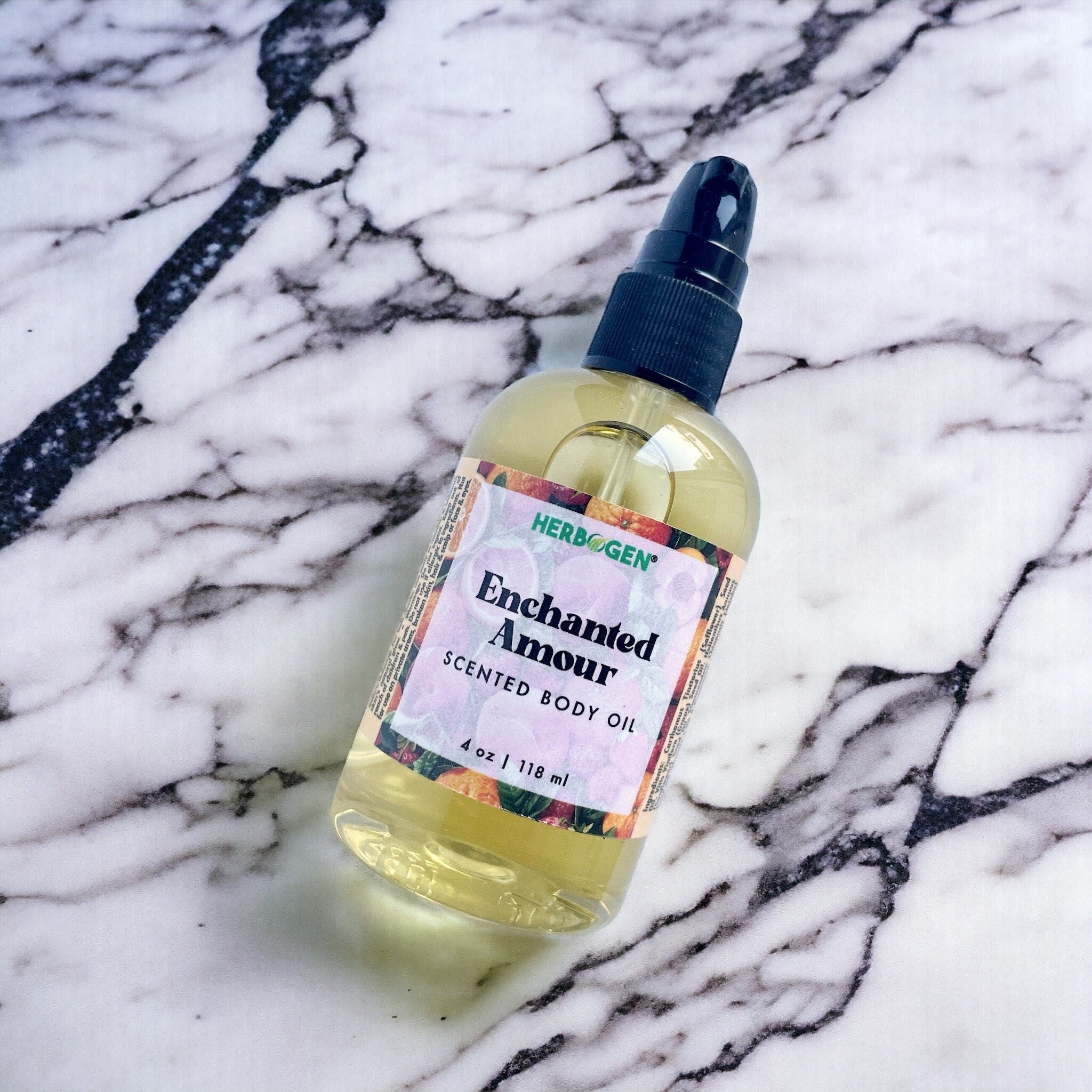 Enchanted Amour Body Oil - Impression of VS Love Spell - Aromatic Fruity Fragrance, Massage Oil