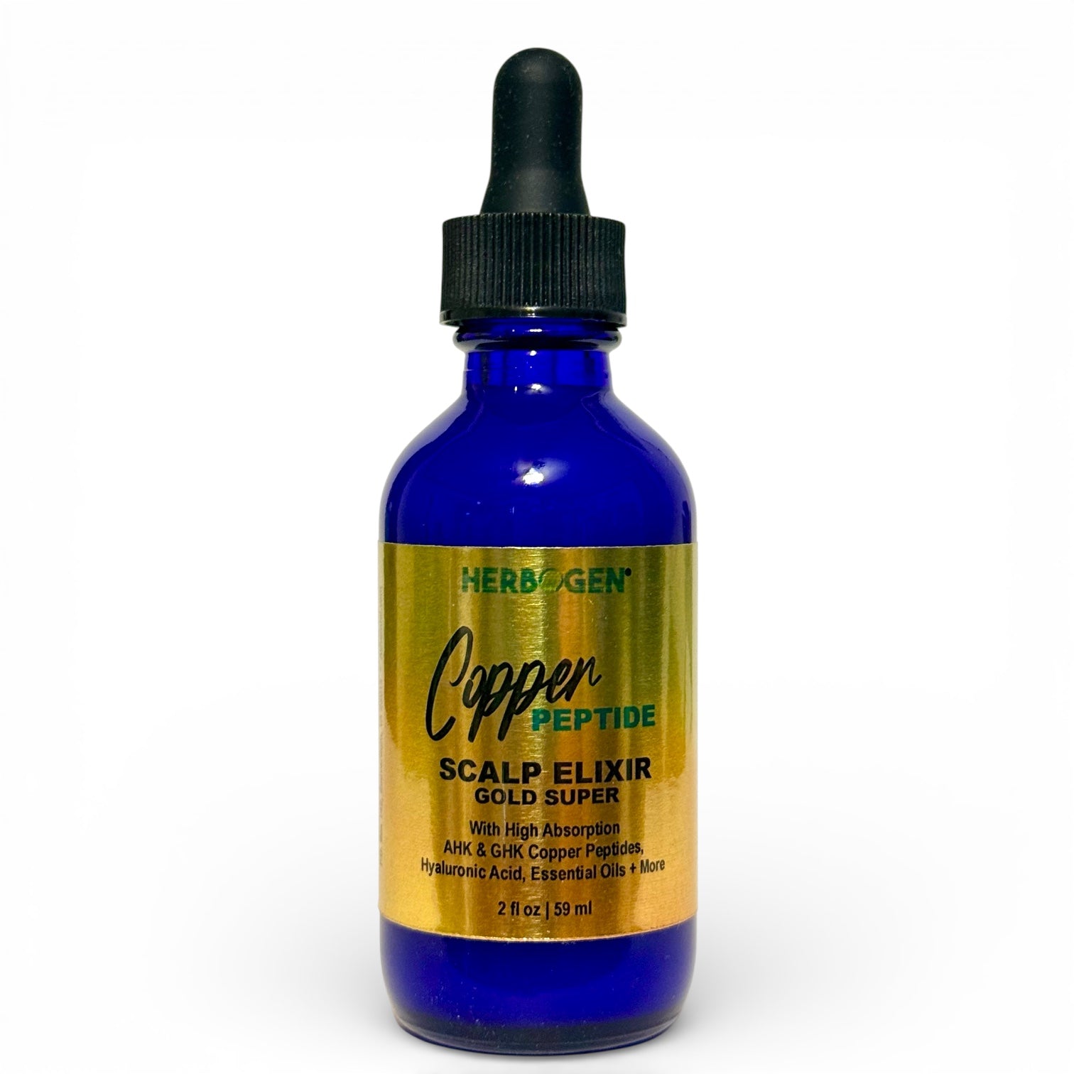 Copper Peptide Herbal Hair Scalp Serum, Natural Hair Growth Spray, Organic Hair Growth Serum, Hair Care, Hair Loss, Alopecia Serum