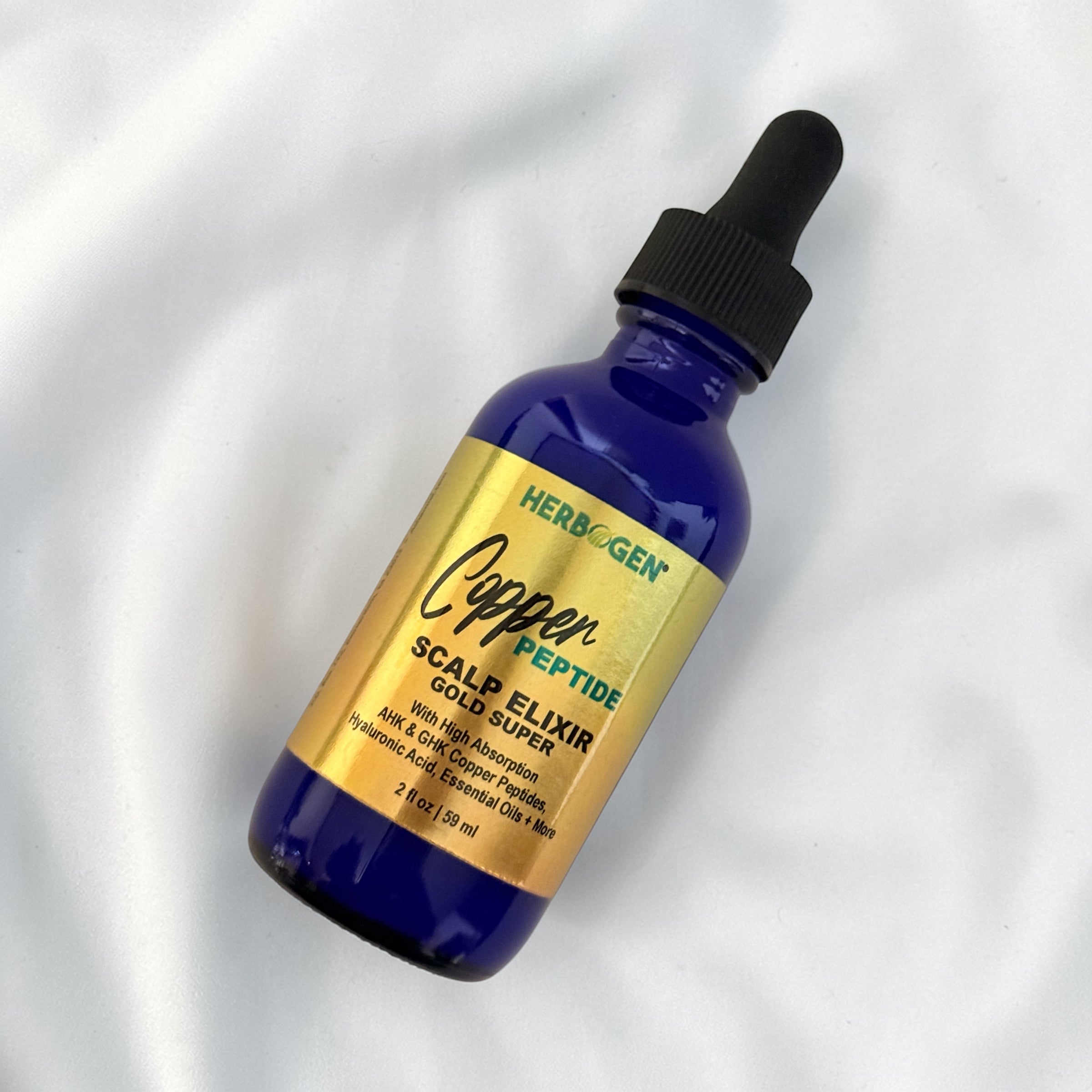 Copper Peptide Herbal Hair Scalp Serum, Natural Hair Growth Spray, Org Asha + Miel Copper Peptide Herbal Hair Scalp Serum, Natural Hair Growth Spray, Org Asha + Miel