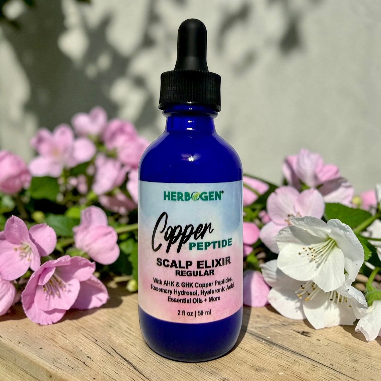 Copper Peptide Herbal Hair Scalp Serum, Natural Hair Growth Spray, Organic Hair Growth Serum, Hair Care, Hair Loss, Alopecia Serum