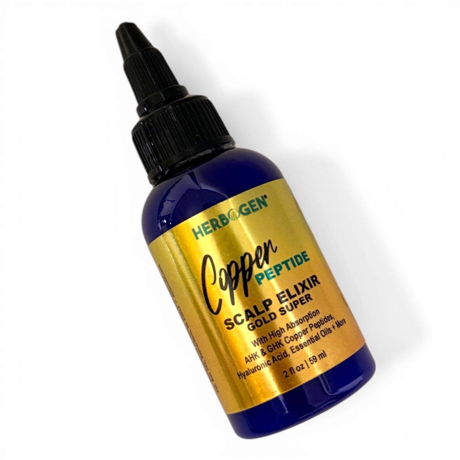 Copper Peptide Herbal Hair Scalp Serum, Natural Hair Growth Spray, Organic Hair Growth Serum, Hair Care, Hair Loss, Alopecia Serum