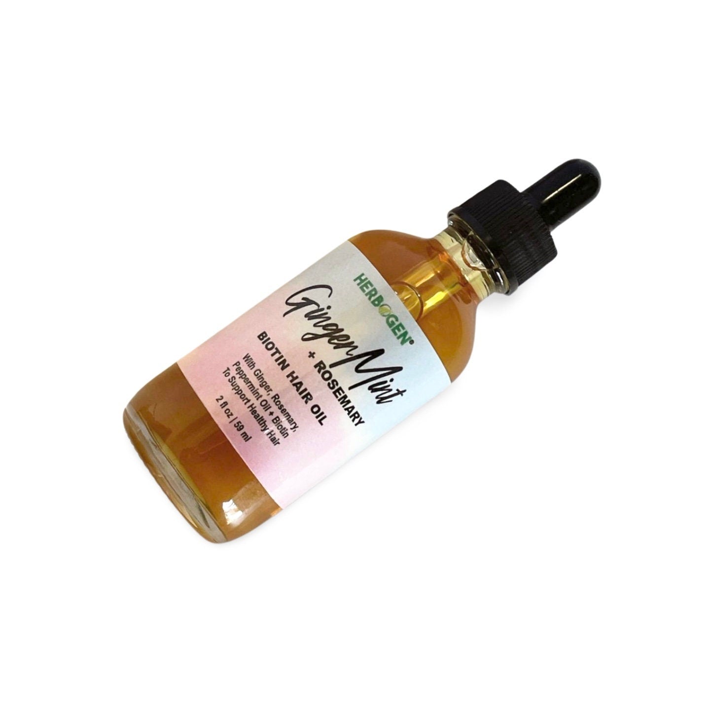 Rosemary Ginger Mint Hair Oil, Organic All Natural Hair Growth Oil, Scalp Hair Treatment, Vegan Healthy Hair Oil, Thin Hair Products