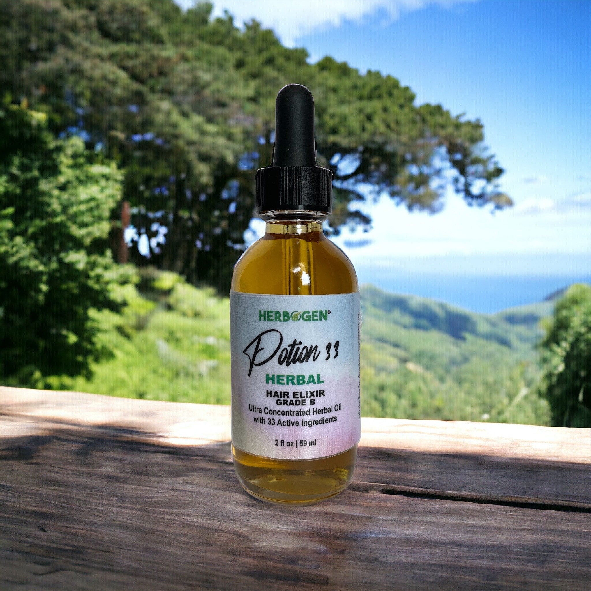 The Potion Hair Growth Oil Containing 33 Herbs and Essential Oils - Grade A