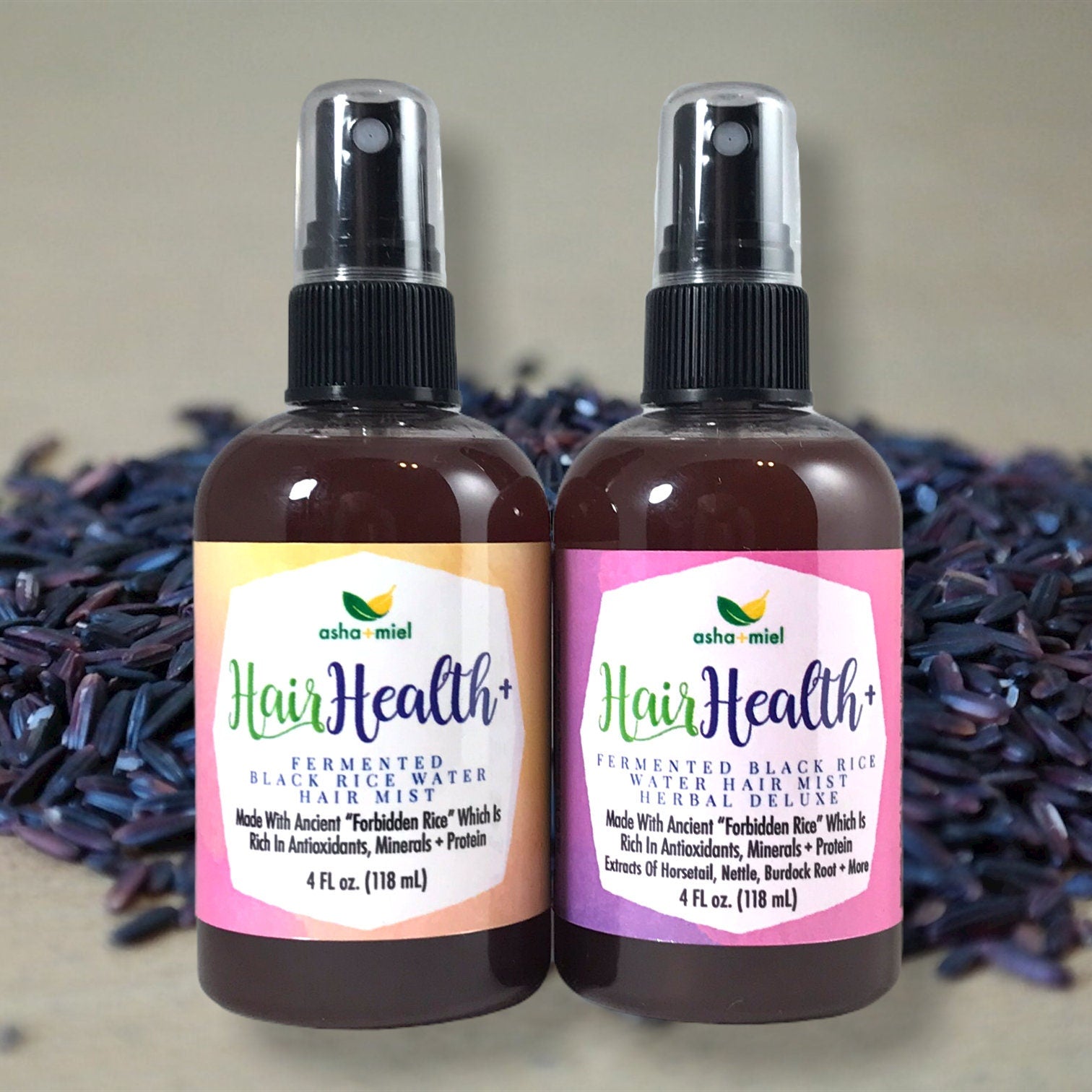Black Fermented Rice Water Spray, Black Rice Water, Hair Growth, Herbal Hair Mist, Rice Water For Hair Growth, Stinging Nettle, Burdock Root