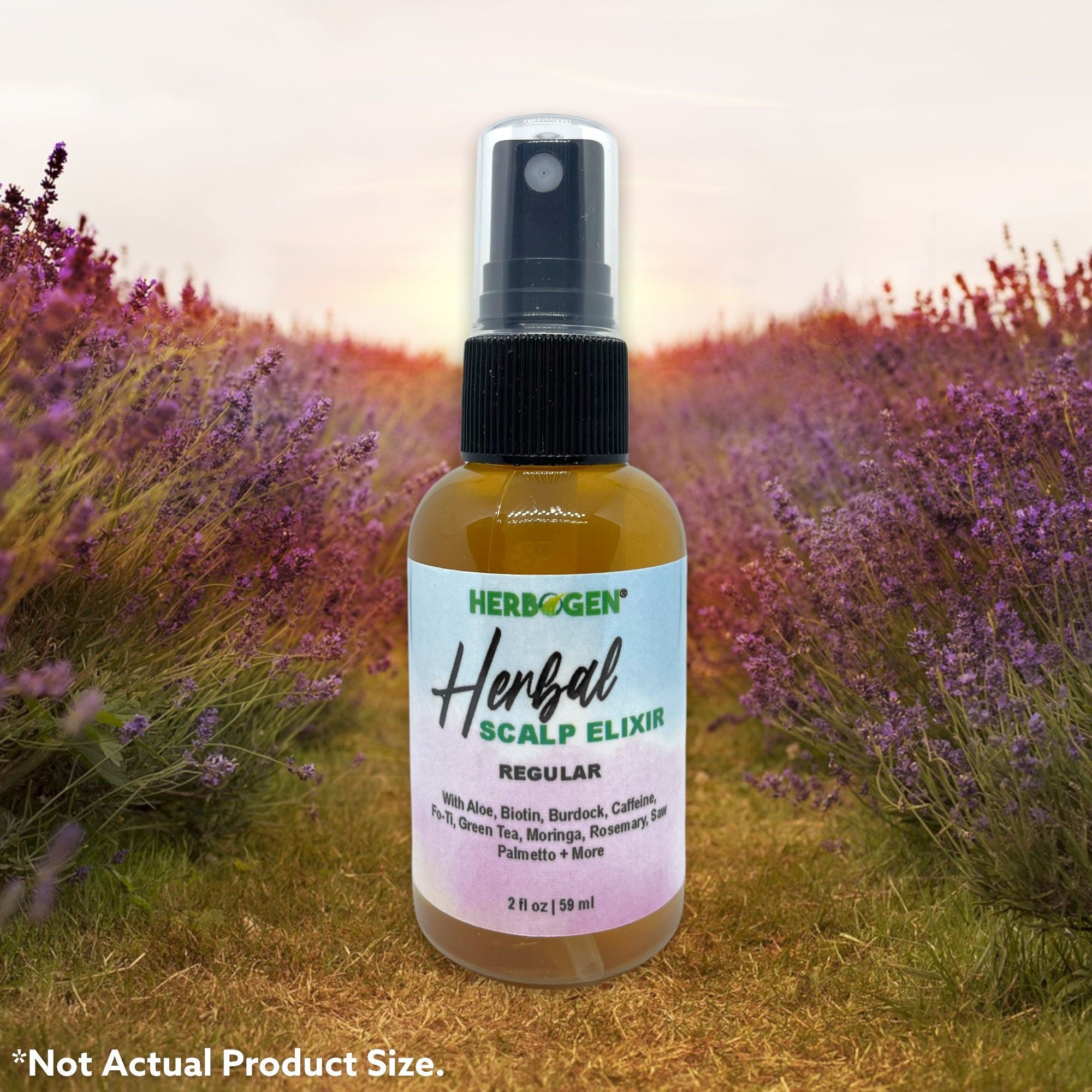 Hair Growth product spray, Mega Herbal Scalp with Aloe, Biotin, Burdock, Caffeine, Fo-Ti, Green Tea, Moringa, Rosemary, Saw Palmetto, More