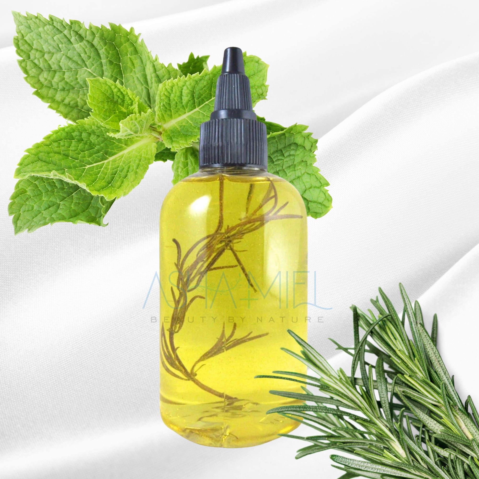 Rosemary Peppermint Herbal Hair Oil, Hair Growth Serum, Natural Hair Care, Hair Loss, Thinning Hair, Strengthen Hair Treatment Oil