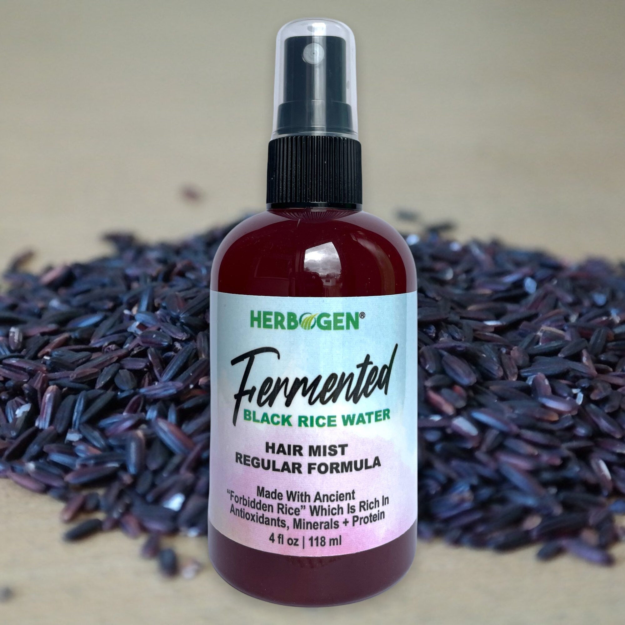 Black Fermented Rice Water Spray, Black Rice Water, Hair Growth, Herbal Hair Mist, Rice Water For Hair Growth, Stinging Nettle, Burdock Root