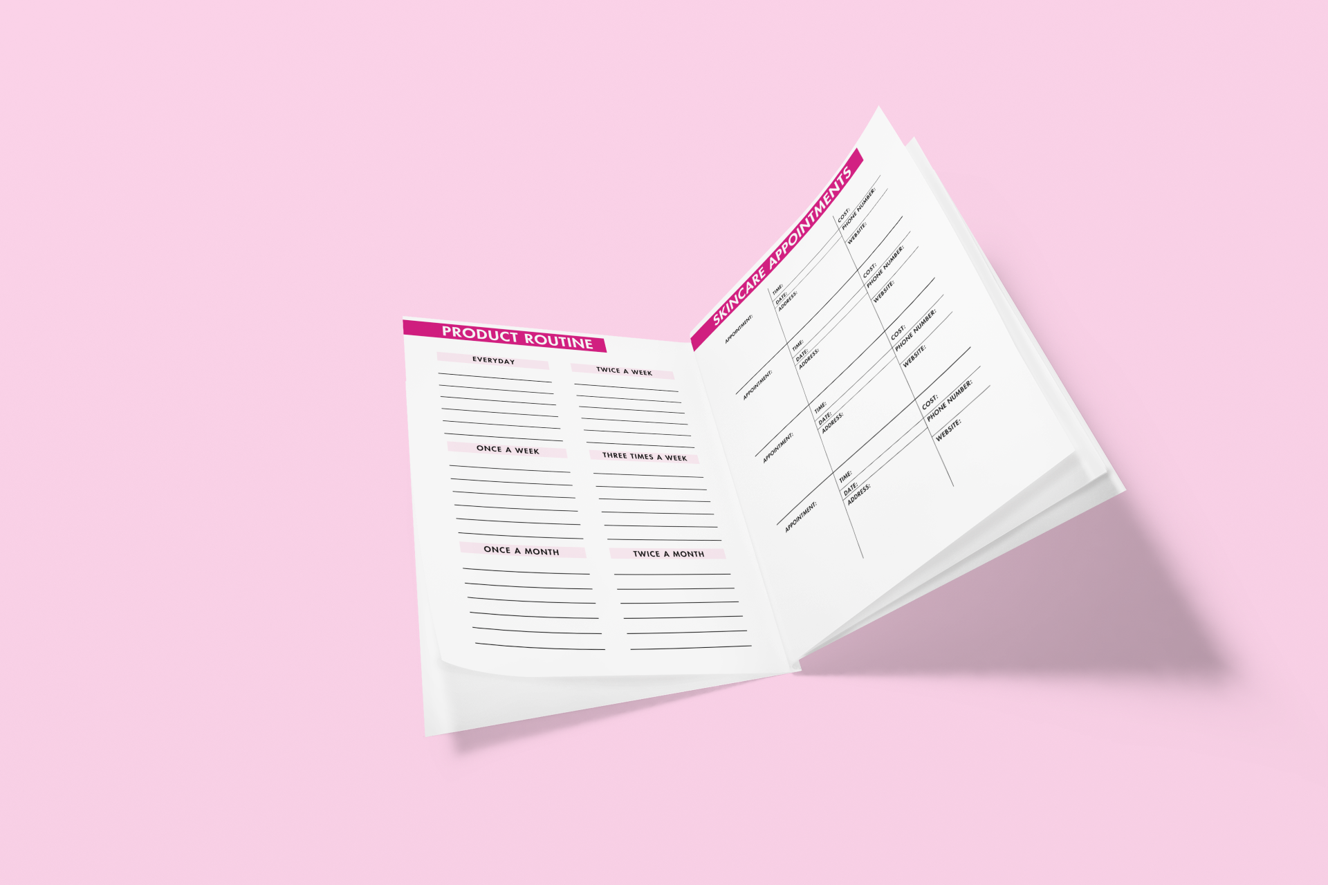 Beauty and Self Care Planner