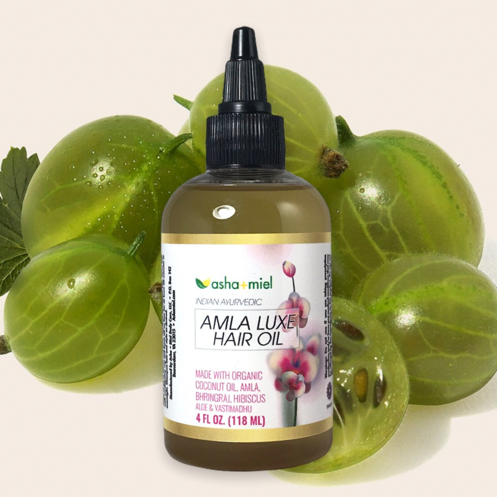 Amla Luxe: Amla Oil, Bhringraj, Hibiscus, Aloe & Licorice Coconut Oil ...