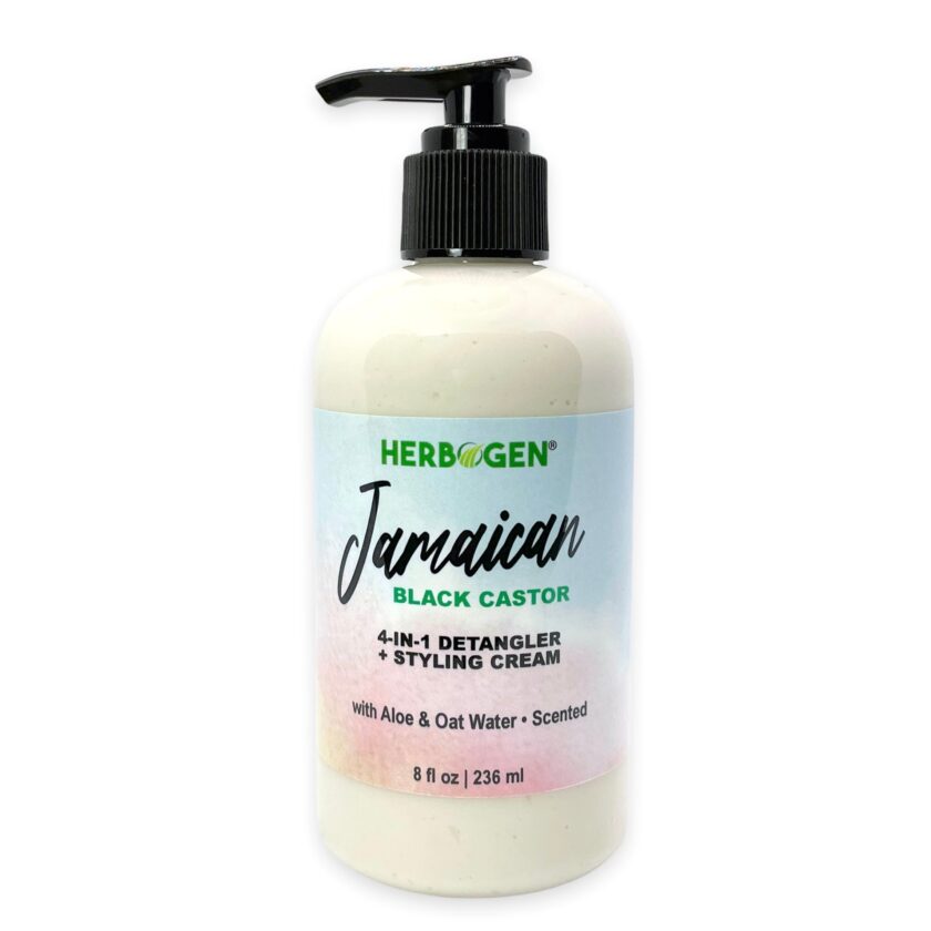 Jamaican Black Castor Oil + Marshmallow Root 4-In-One Ultra Conditioner Styling Cream, Detangler for Curls , Mega Slip, no silicones